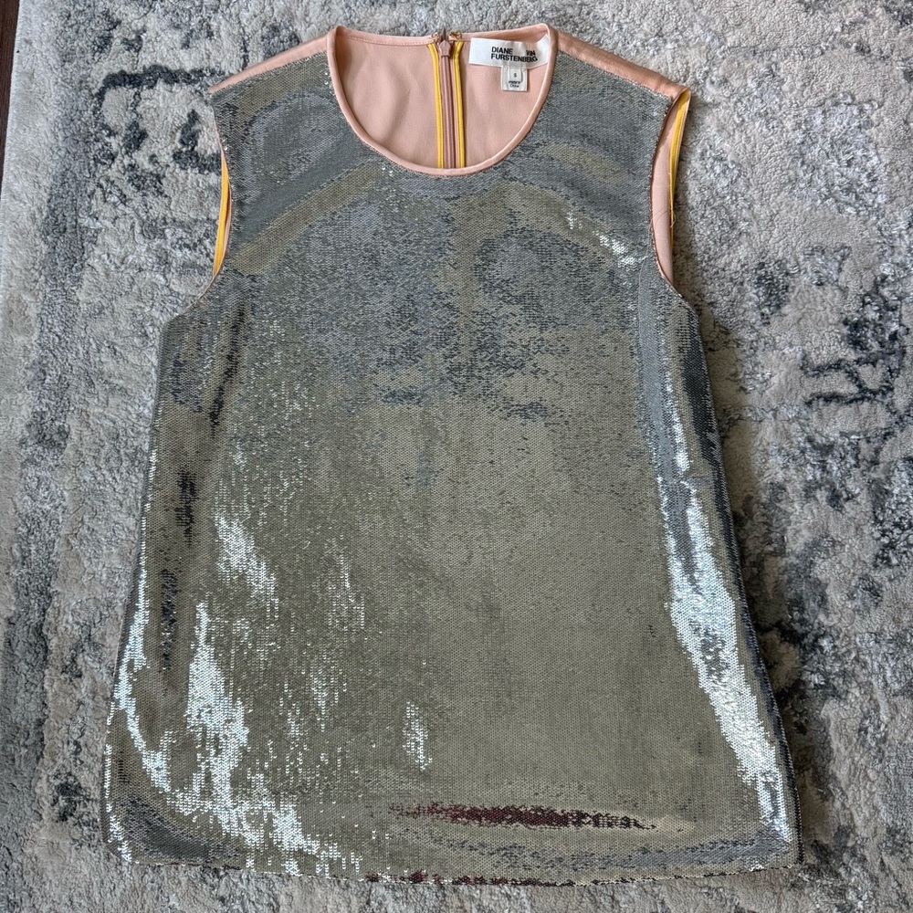 Diane Von Furrstenberg Sequin Top
